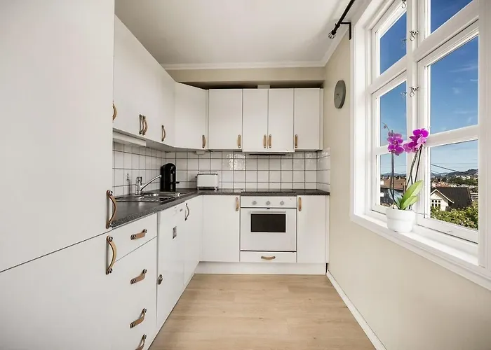 公寓 Panoramic Flat & Garden, Free Parking 12 Minutes Walking! 卑爾根